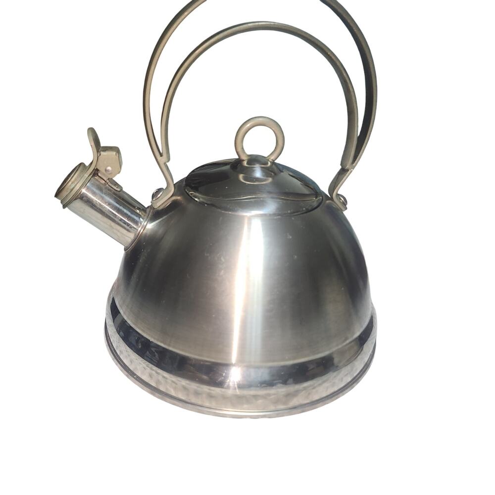 VINTAGE BETTY CROCKER 18/10 STAINLESS STEEL WHISTLING TEAPOT